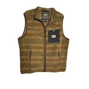 Howler Bros Chisos Fleece Vest Mescal Stripe Earth Full Zip Men's M‎